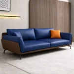 طقم كنب جلد مكتبي فخم