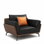 طقم كنب جلد مكتبي فخم