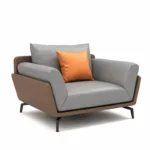 طقم كنب جلد مكتبي فخم