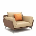 طقم كنب جلد مكتبي فخم