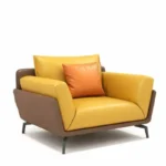 طقم كنب جلد مكتبي فخم