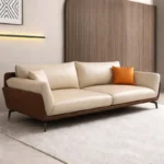 طقم كنب جلد مكتبي فخم