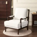 كرسي منفرد يتميز بالرقي و اللمسة الريفية