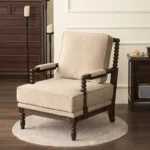 كرسي منفرد يتميز بالرقي و اللمسة الريفية