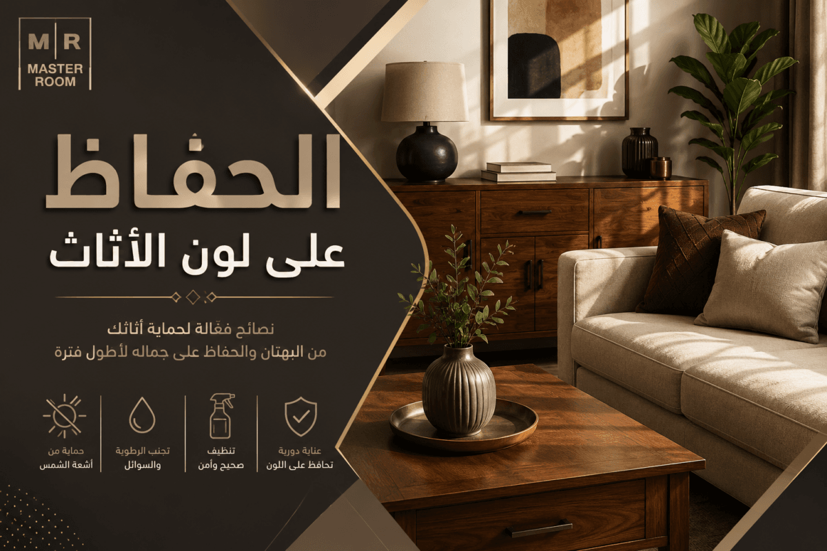 الحفاظ علي لون الاثاث