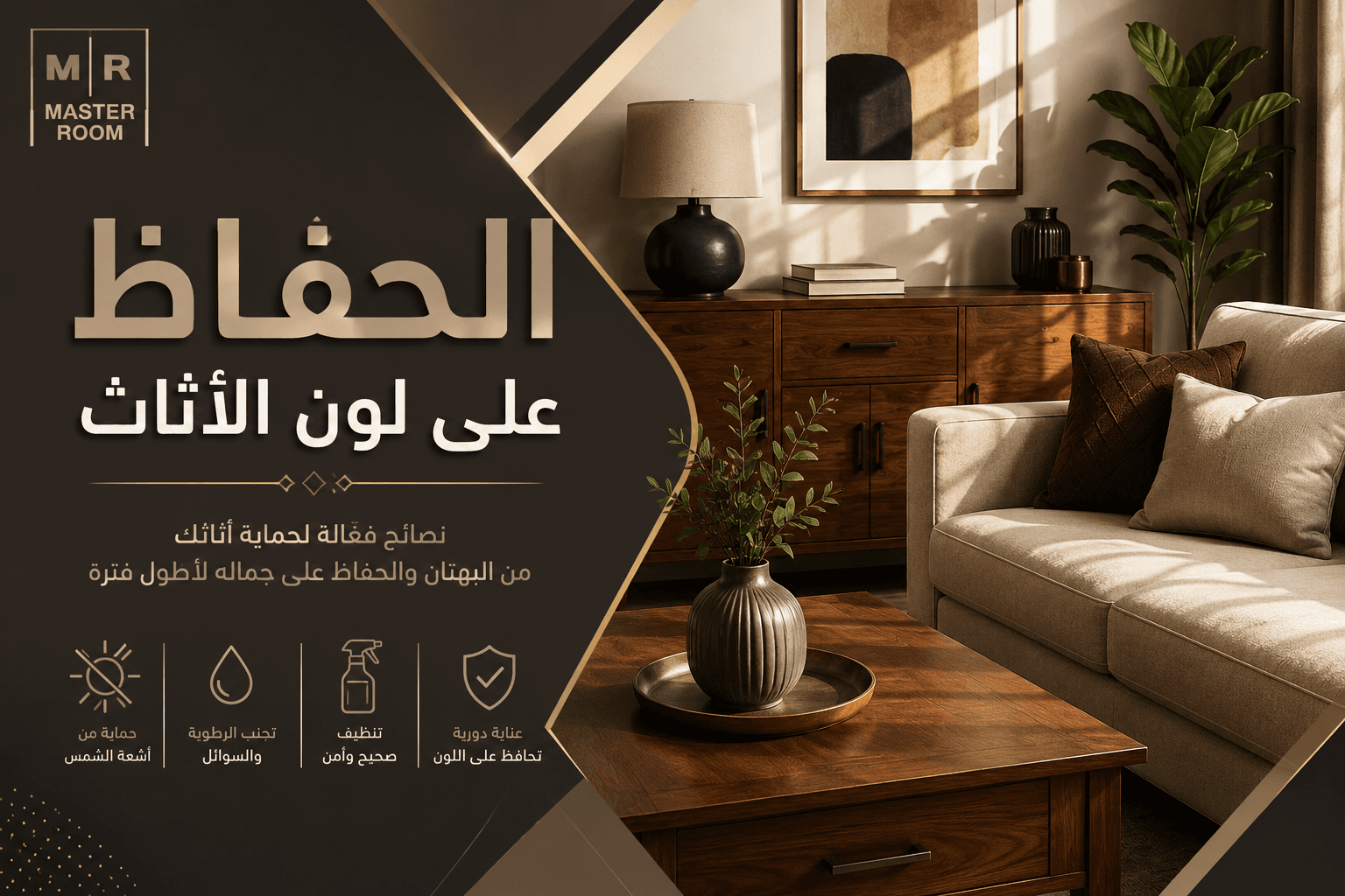 الحفاظ علي لون الاثاث