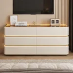 بوفيه مودرن مع اضاءة مميزة