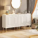بوفيه غرفة طعام مودرن بتصميم هندسي