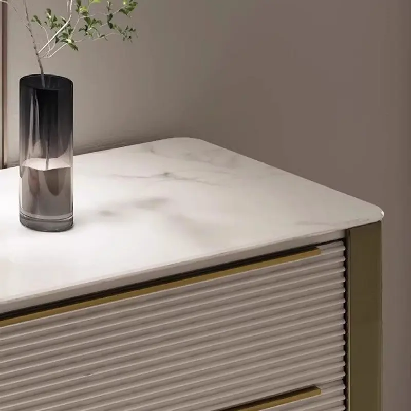 بوفيه مودرن بتصميم مخطط وأدراج واسعة